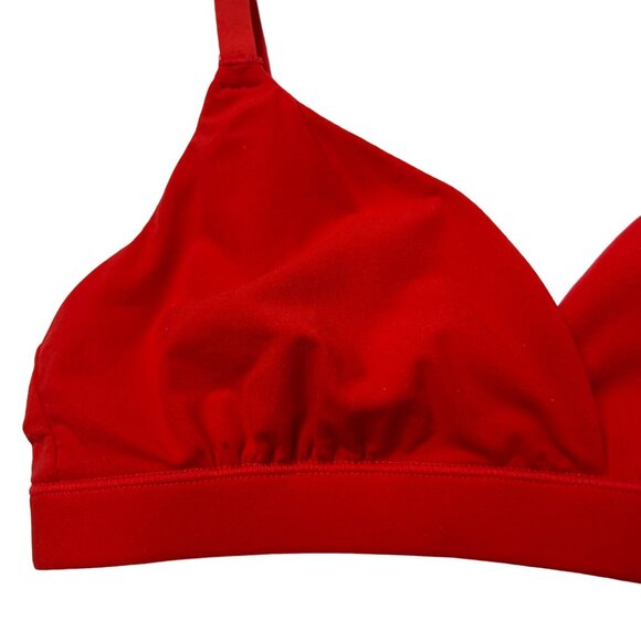 SKIMS Fits Everybody Crossover Bralette + T-String Thong Ruby XXS - Picture 4 of 13